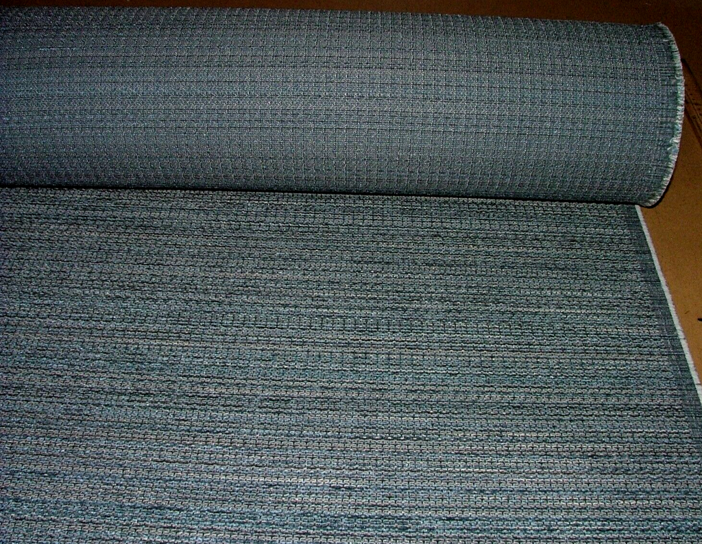 17 Metres Mineral Blue Chenille Fabric Curtain Upholstery Cushion RRP £646.00