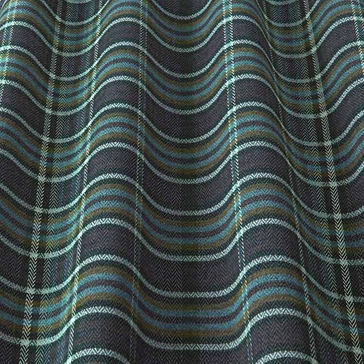 2.7 Metre Pitlochry Indigo Blue Tartan Flame Retardant Fabric Upholstery Cushion