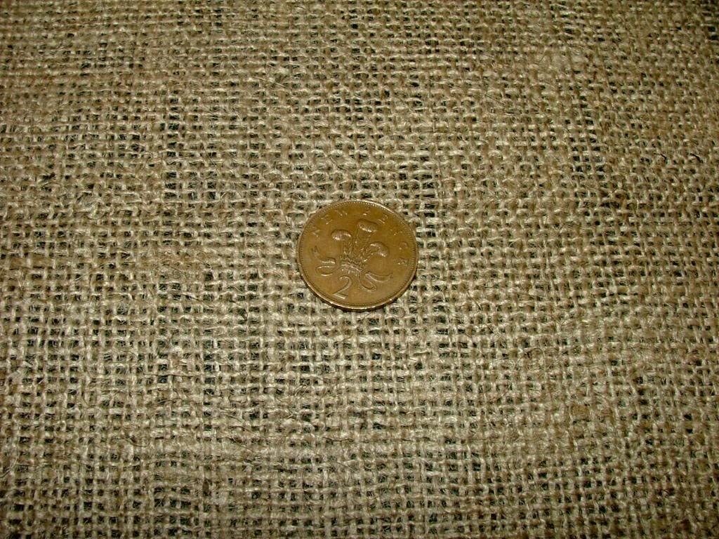 40 Mtrs 40" Wide 10oz Quality Hessian Upholstery Fabric Art Craft School Notice5