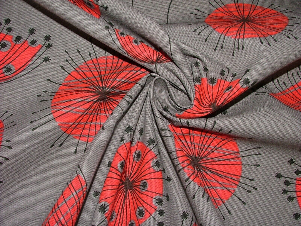 MissPrint Dandelion Mobile Storm Grey Scandi Curtain Upholstery Cushion Fabric