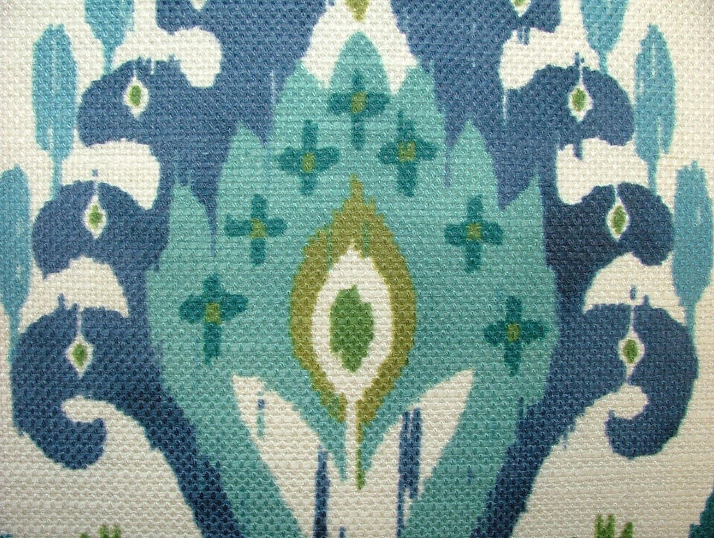 iLiv Boho Arctic Ikat Linen Blend Cotton Curtain Upholstery Cushion Fabric