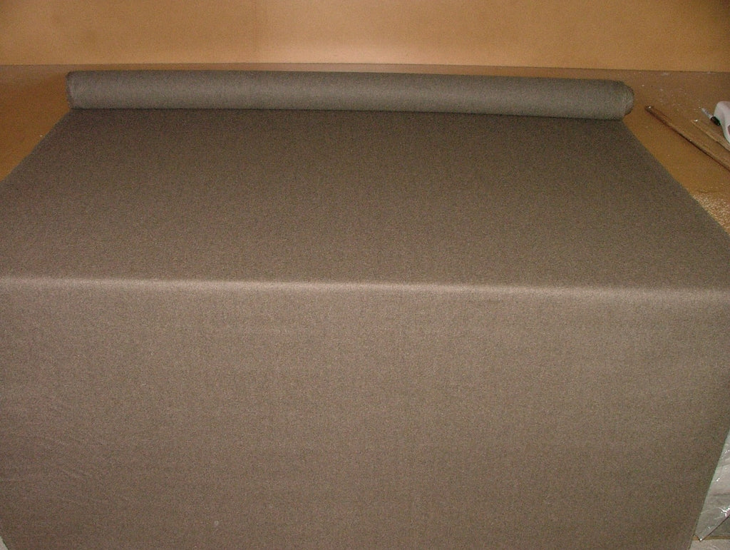 100% Wool Upholstery Fabric Romo Coffee Brown Flame Retardant - 6.2  Metre Roll3