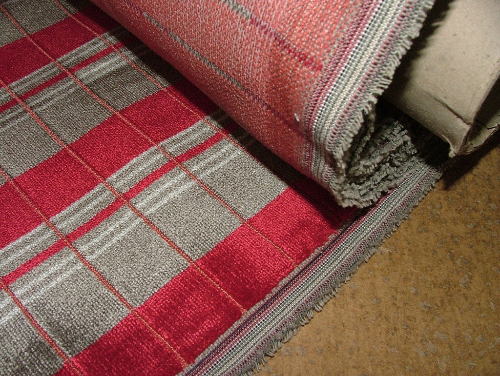 London Underground Upholstery Fabric Southbank Line Ruby RRP £1290.00 - 10 Metre1
