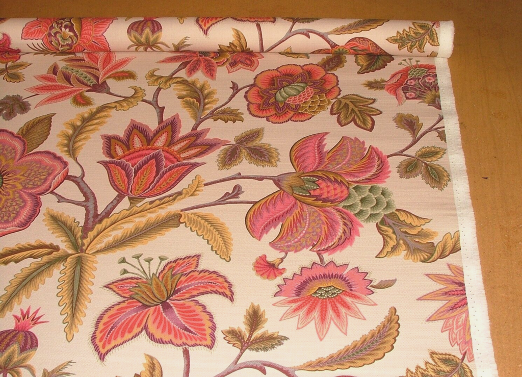 1.5 Metres iLiv Sarita Cerise Woven Cotton Fabric Cushion Curtain Upholstery