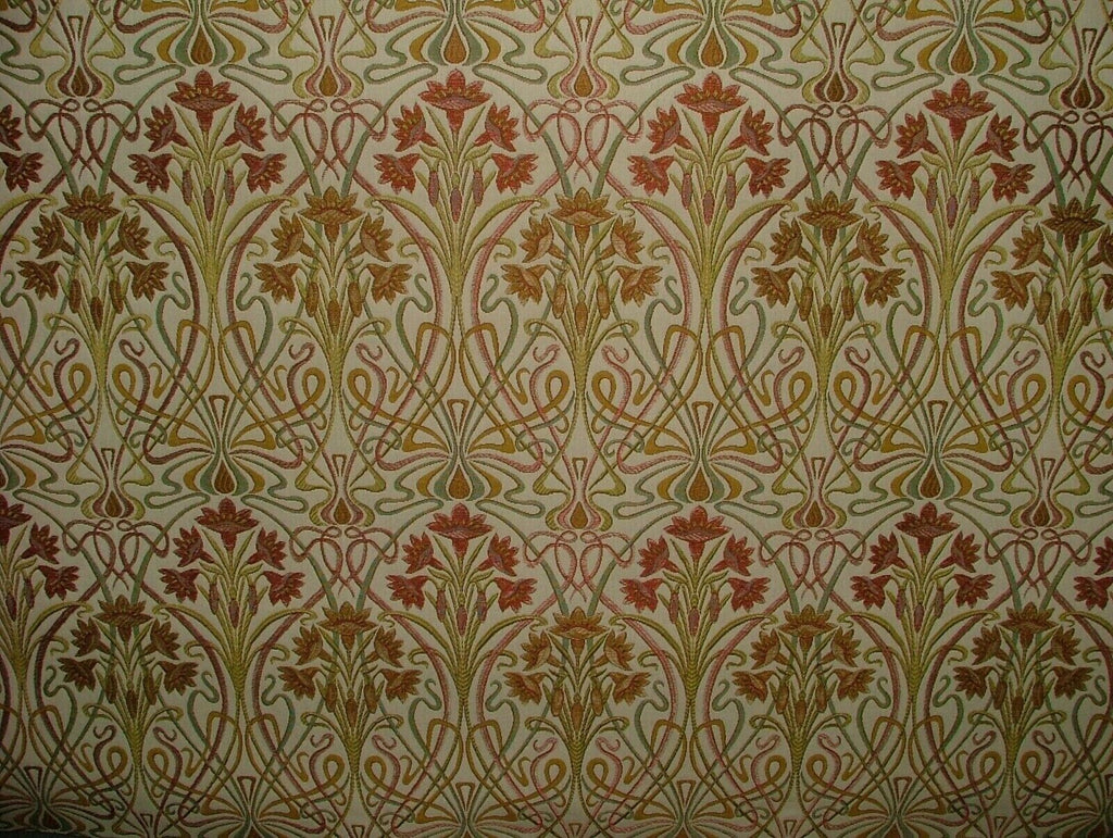 Art Nouveau Autumn Thick Designer Jacquard Curtain Upholstery Cushion Use Fabric