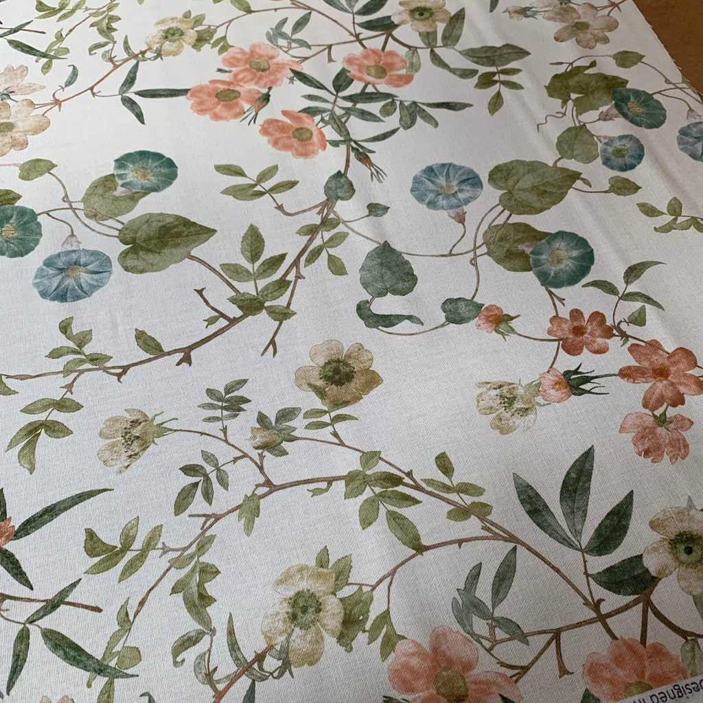 3.1 Metres iLiv Caprice Papaya Woven Cotton Fabric Cushion Curtain Upholstery2