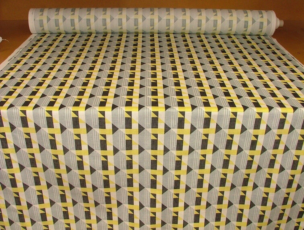 London Underground Piccadilly Charcoal Lime Fabric Curtain Upholstery Cushion