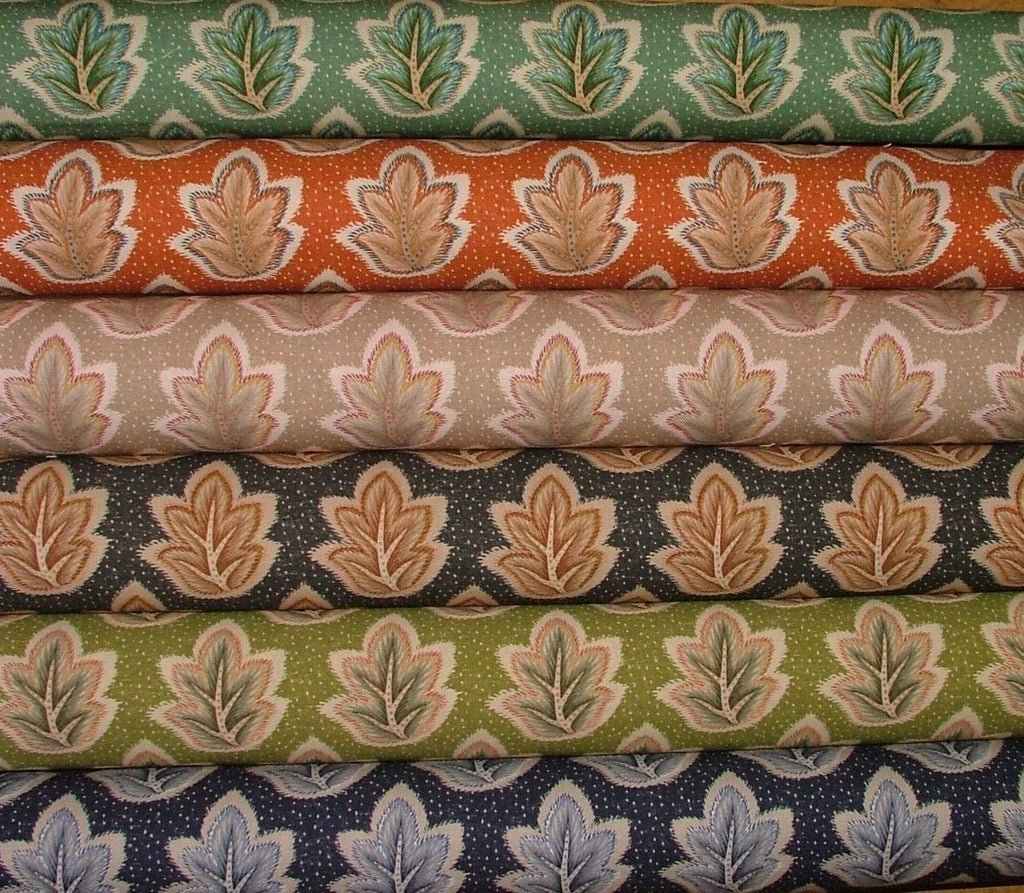 Foliage Fall Leaf 100% Cotton Fabric Curtain Cushion Upholstery Blinds Craft Use