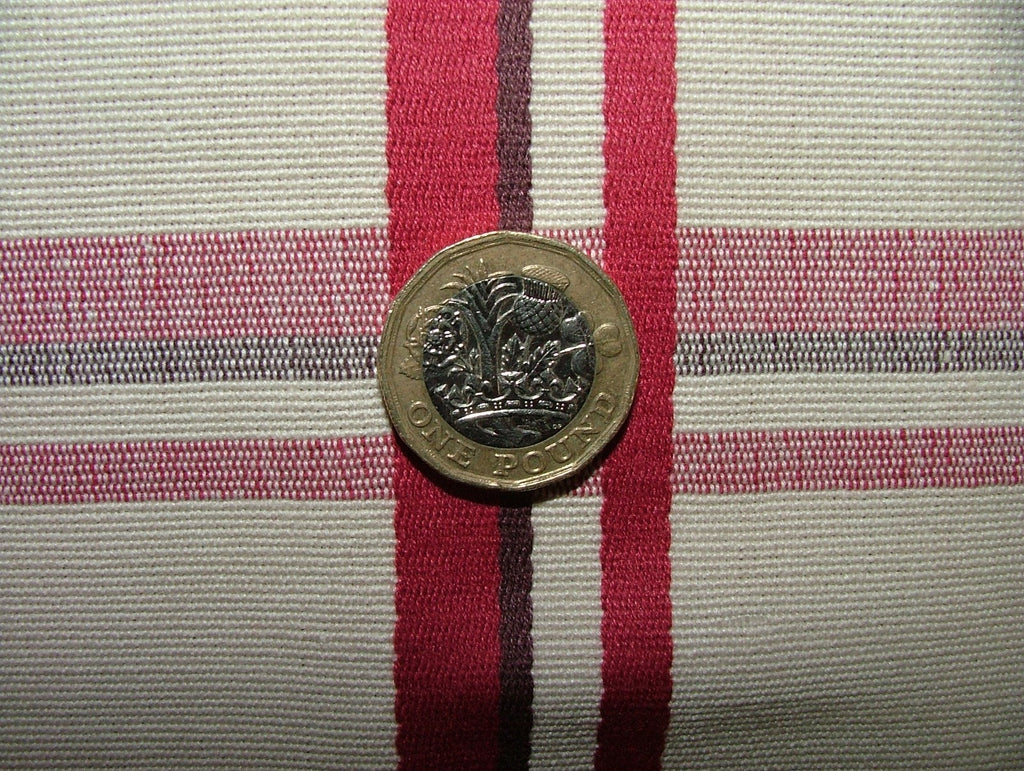 Romo Curtain Upholstery Fabric Quincey Redcurrant Woven Check - 14 Metres11