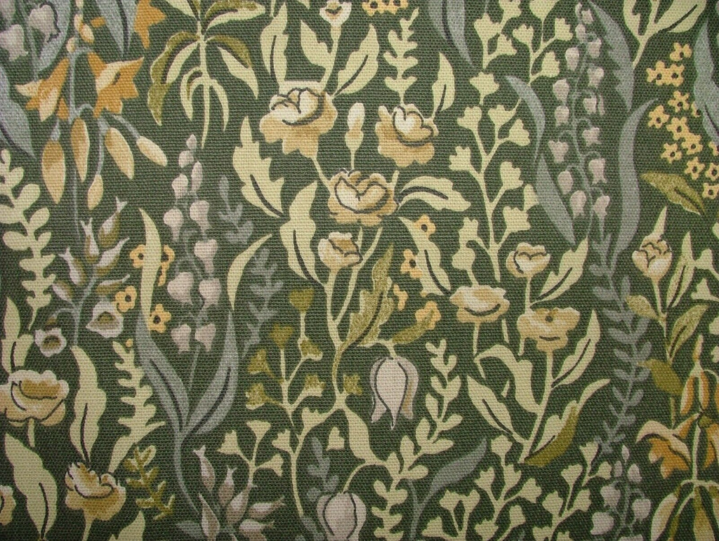 5.6 Metres Kelmscott Moss Woven Cotton Fabric Cushion Curtain Upholstery