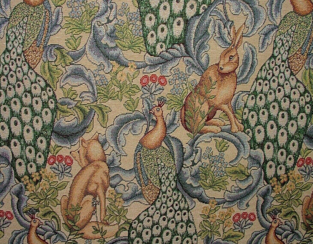 William Morris Forest Natural Tapestry Curtain Upholstery Cushion Chair Fabric