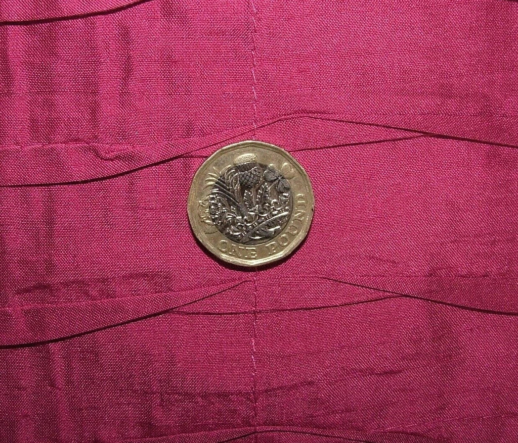 Romo Silk Curtain Fabric Azalea Pink Pleated Upholstery Cushion  - 19.5 Metres2