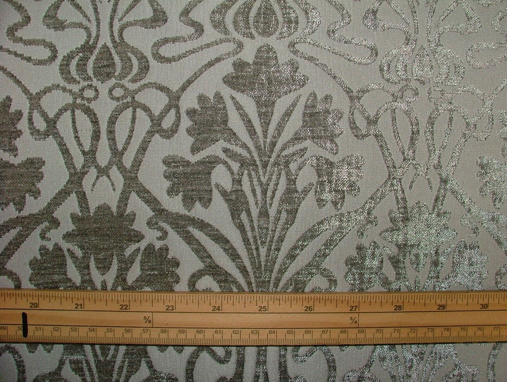 Art Nouveau Flint Grey Thick Chenille Fabric Curtain Upholstery Cushion Blinds