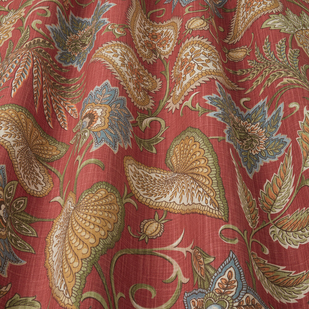 3.1 Metre iLiv Silk Road Carnelian 100% Cotton Fabric Cushion Curtain Upholstery