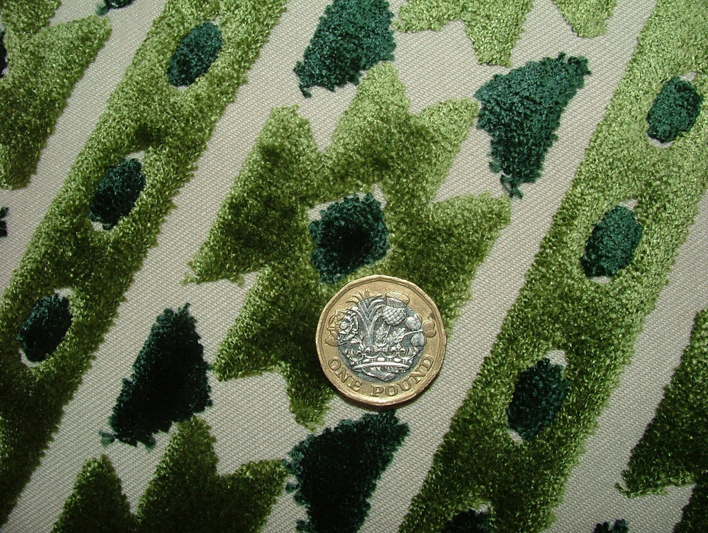 iLiv Thick Plush Velvet Fabric 1.1m Bazaar Emerald Curtain Upholstery Cushion7