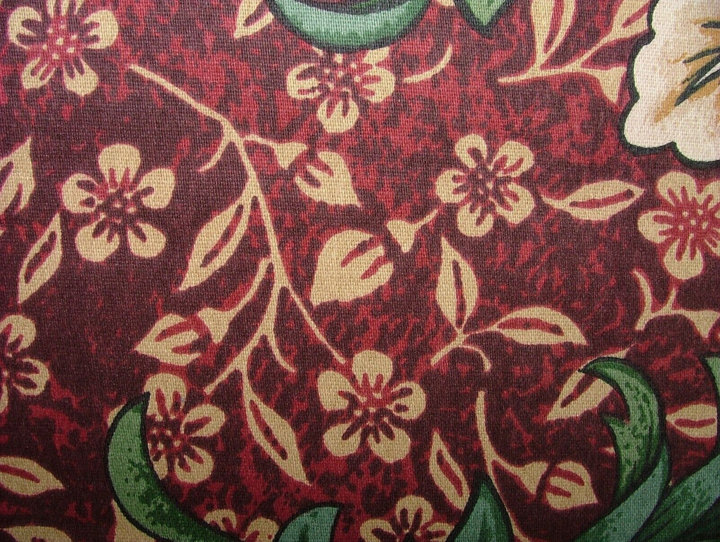 2.5 Metres iLiv Winter Garden Garnet Cotton Fabric Cushion Curtain Upholstery