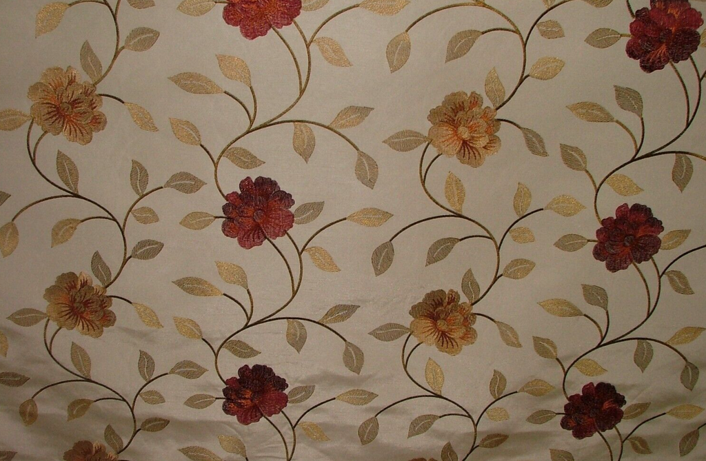 1.9m Prestigious Textiles Petal Ruby Faux Silk Fabric Upholstery Cushion Curtain0