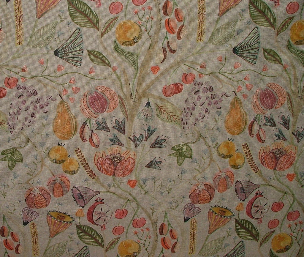 Voyage Maison Curtain Fabric LAAMORA SUMMER Linen Upholstery Cushion 8.3 METRES5