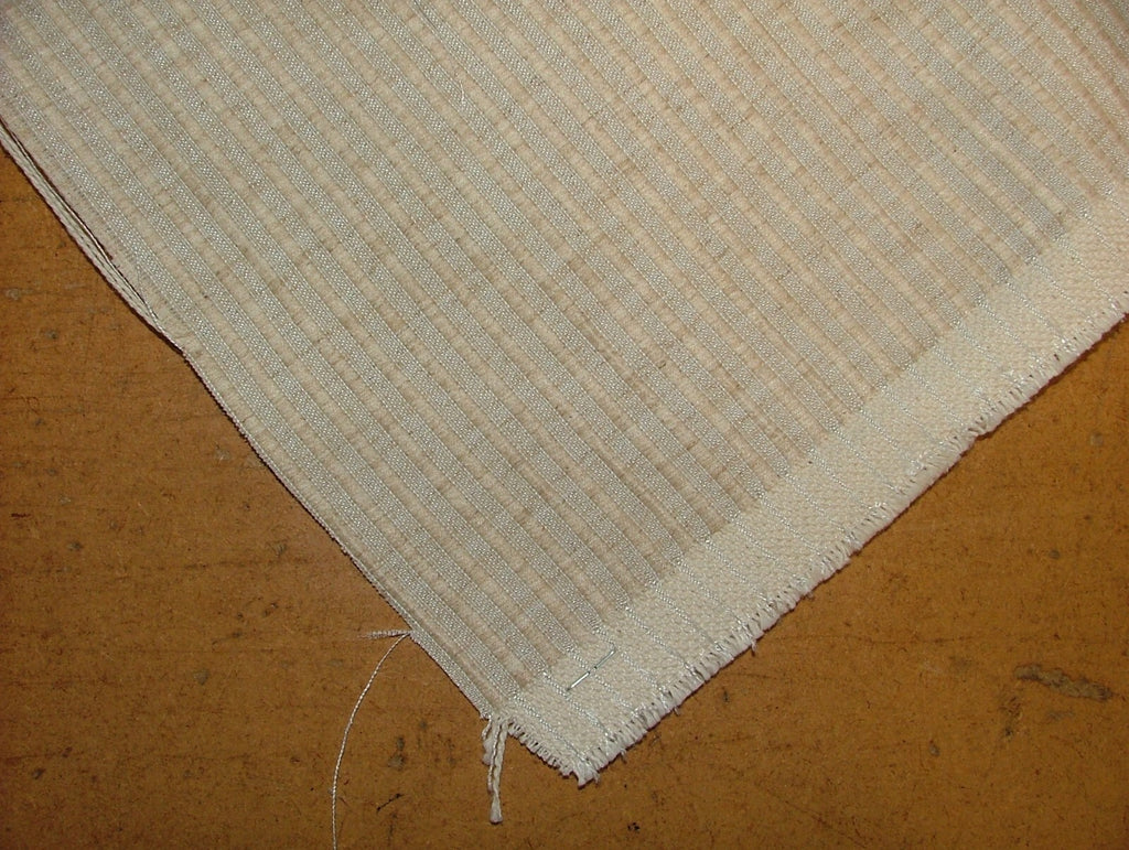 20 Metre Romo Natural Beige Ribbed Linen Blend Fabric Upholstery Cushion Curtain4
