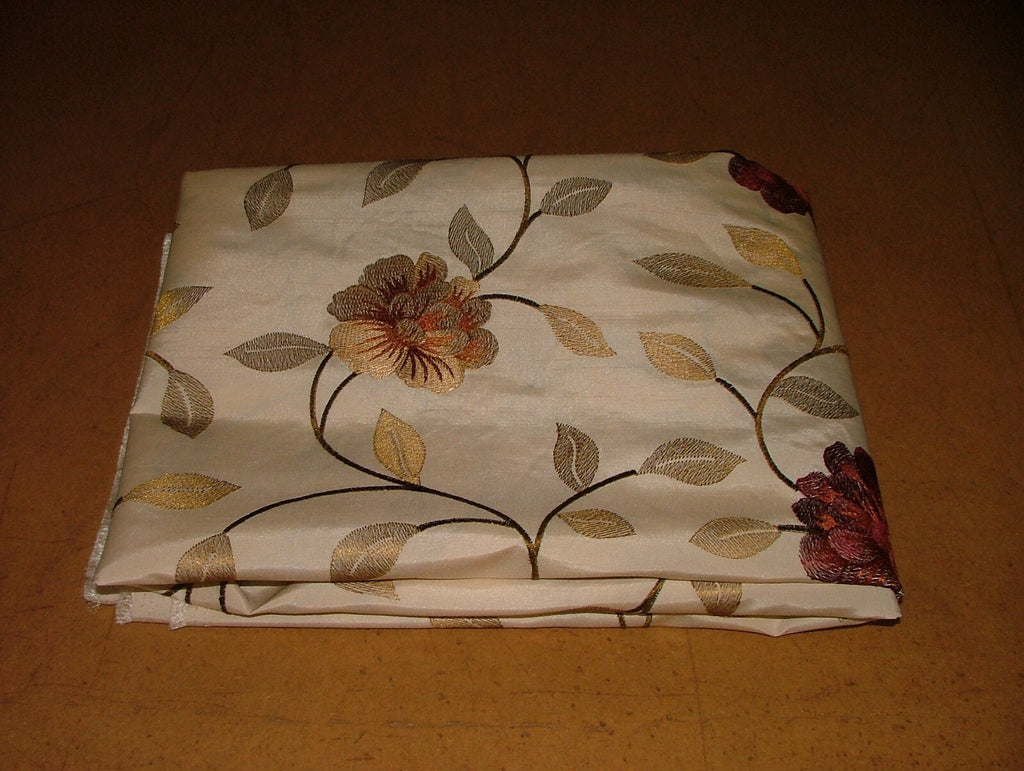 1.9m Prestigious Textiles Petal Ruby Faux Silk Fabric Upholstery Cushion Curtain15