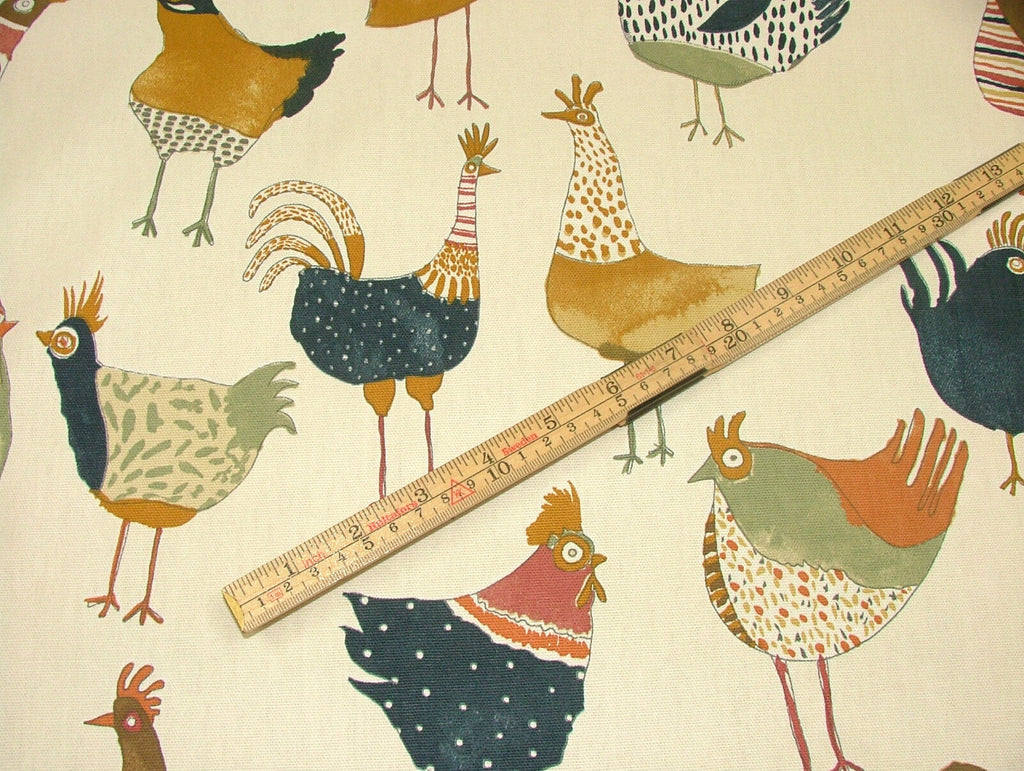 Prestigious Textiles Harriet Hens Fresh Cotton Curtain Blinds Upholstery Fabric