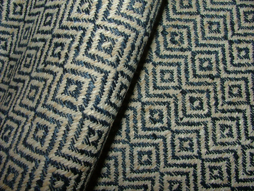 1.4 Metres iLiv Anouka Indigo Blue Woven Fabric Cushion Curtain Upholstery Use