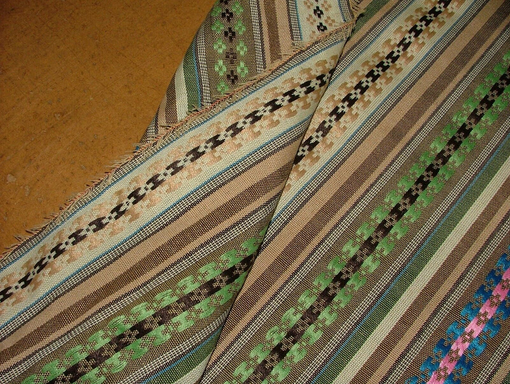 Mexican Burrito Stripe Woven Jacquard Curtain Upholstery Cushion Blind Fabric