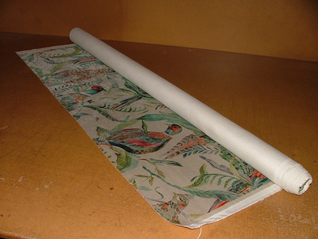 Pheasant Velvet Curtain Fabric Upholstery Cushion By VOYAGE MAISON 6.4 METRES18