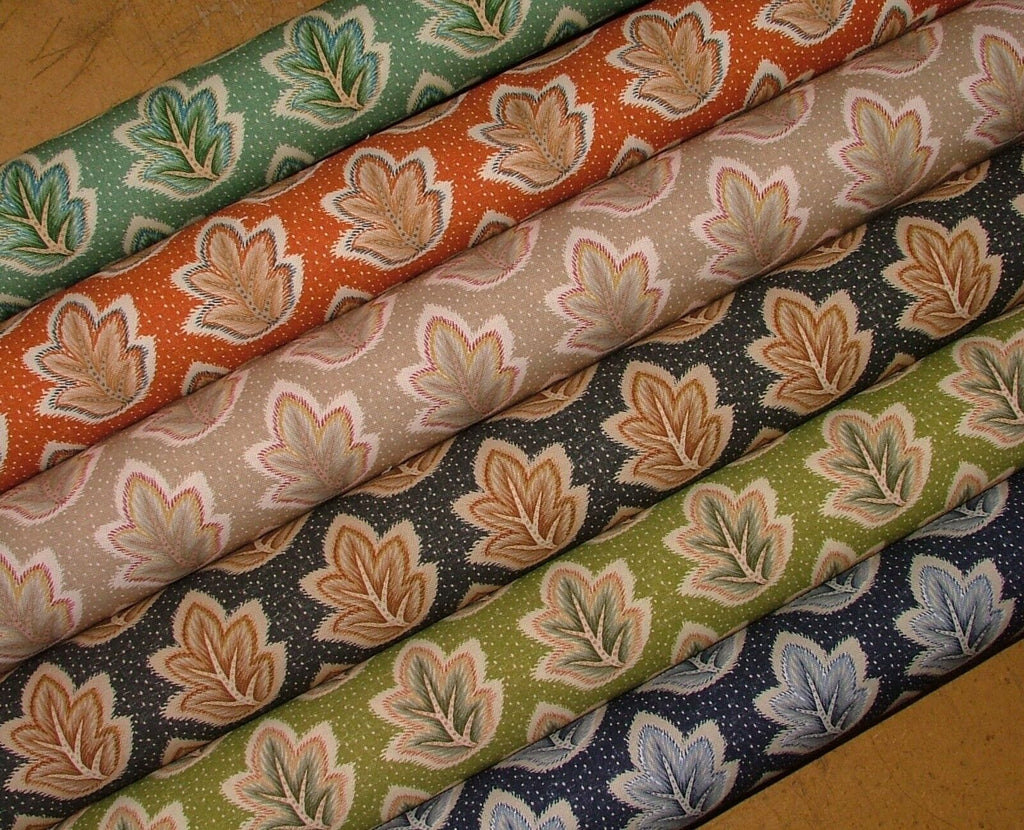 Foliage Fall Leaf 100% Cotton Fabric Curtain Cushion Upholstery Blinds Craft Use