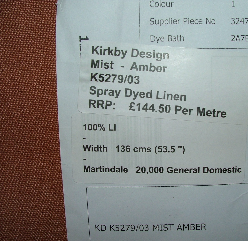 Romo Spray Dyed Linen Fabric Curtain Upholstery Cushion RRP £867.00 - 6 Metre11