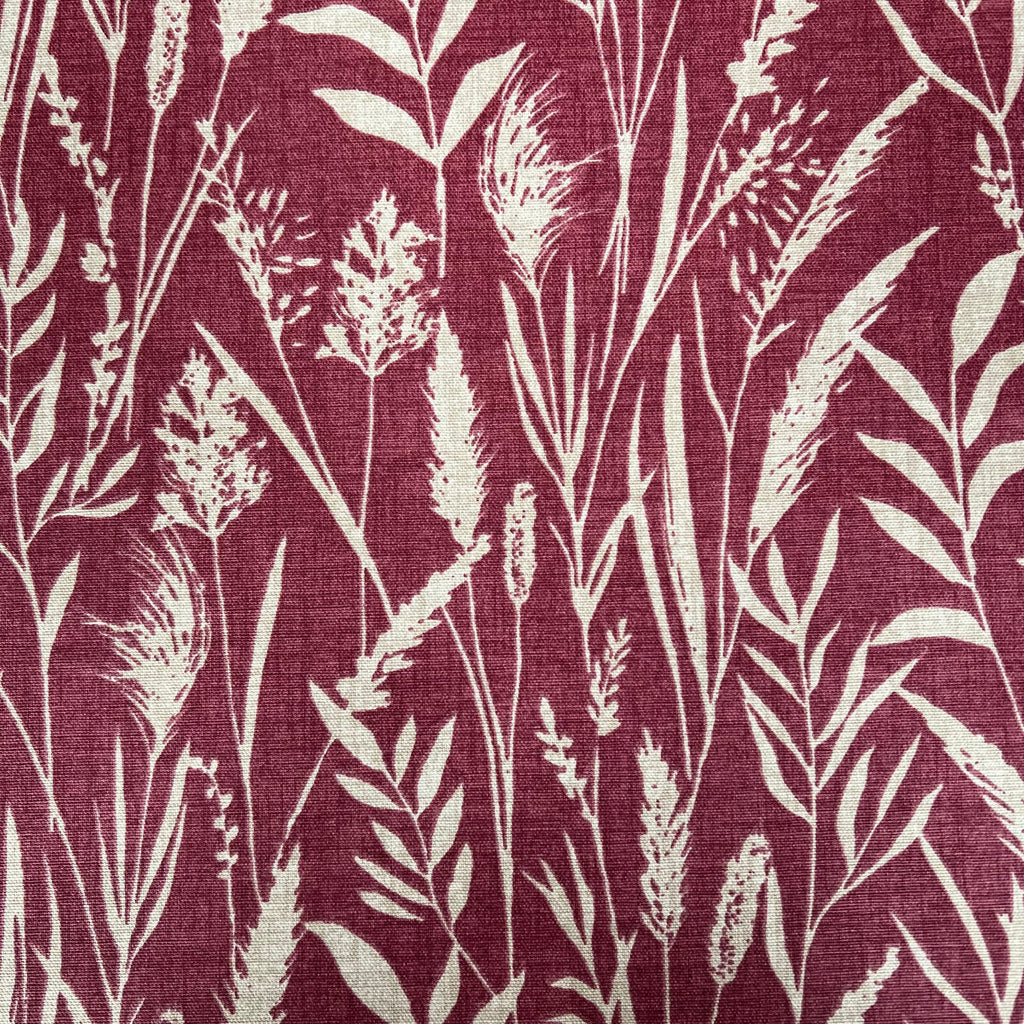 2.4 Metres iLiv Wild Grasses Rosewood Cotton Fabric Cushion Curtain Upholstery