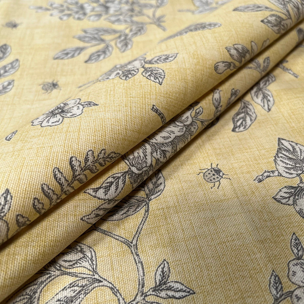 3.7 Metres iLiv Summerby Cornsilk 100% Cotton Fabric Curtain Upholstery Cushion