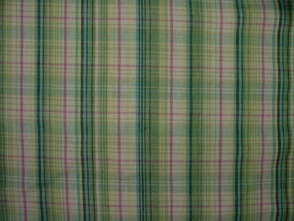 Marvic Textiles Linen Fabric CHALFORD LIME Upholstery Cushion 1.25 Metres1