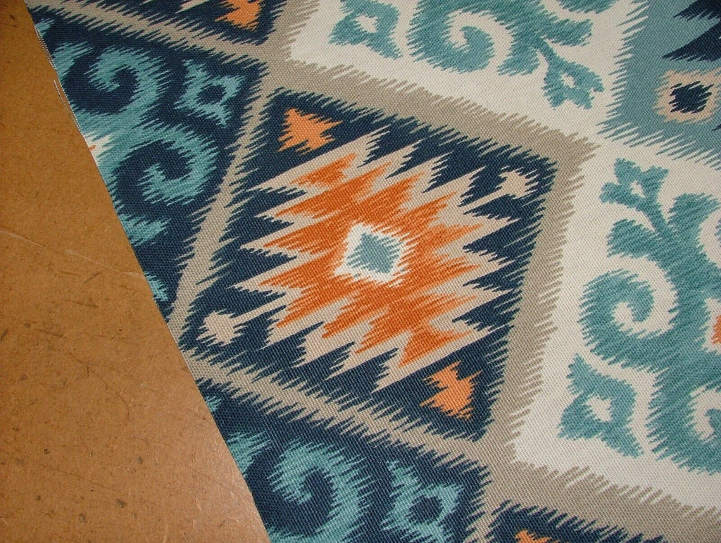 3 Metres iLiv Navajo Teal Woven Cotton Fabric Cushion Curtain Upholstery