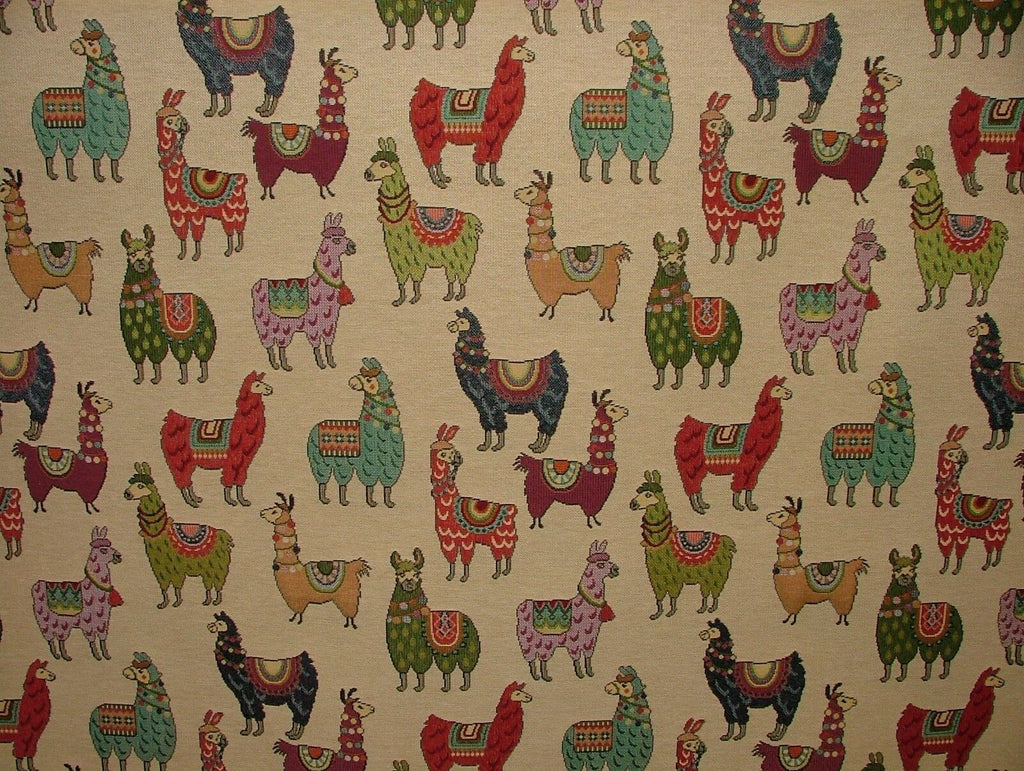 "Animal Tapestry" Designer Fabric Ideal For Upholstery Curtains Cushions Throws