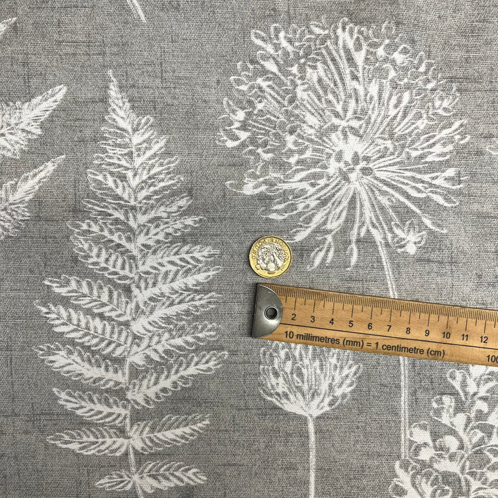 iLiv Cotton Curtain Fabric 2.7 Metres Chervil Dove Grey Upholstery Cushion Blind13