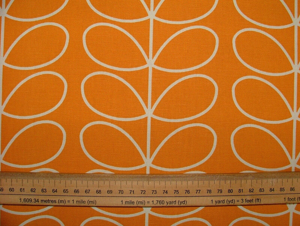 Orla Kiely Linear Stem Papaya Cotton Curtain Upholstery Cushion Craft Fabric