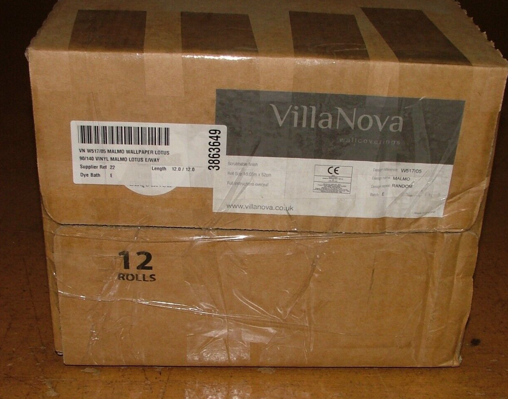 12 Rolls Romo / Villa Nova Malmo Lotus Wallpaper RRP £540.00