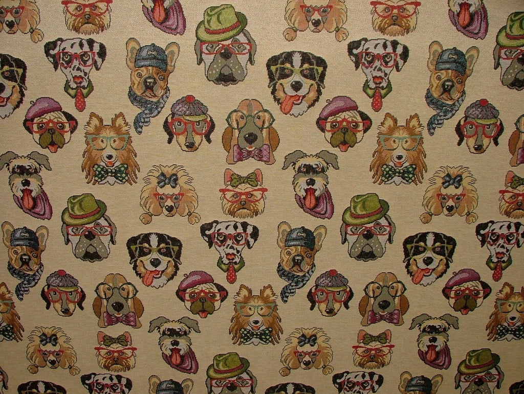 "Animal Tapestry" Designer Fabric Ideal For Upholstery Curtains Cushions Throws