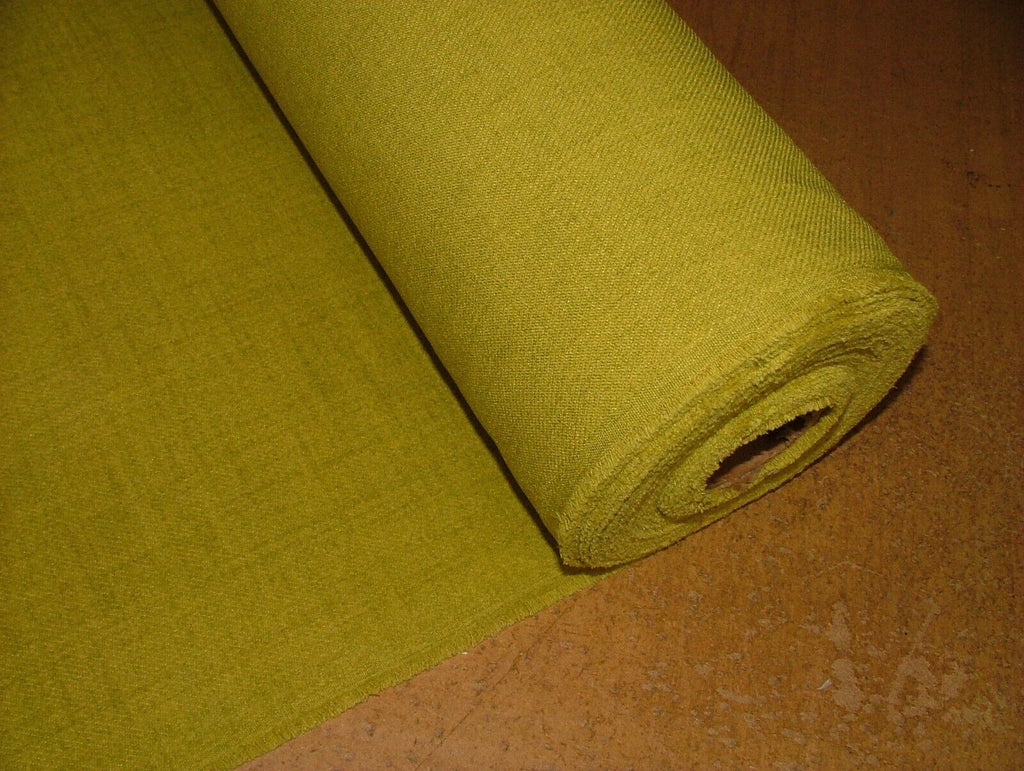 11.5 Metres Highland Wool Look And Feel Lime Fabric Curtain Upholstery Cushion