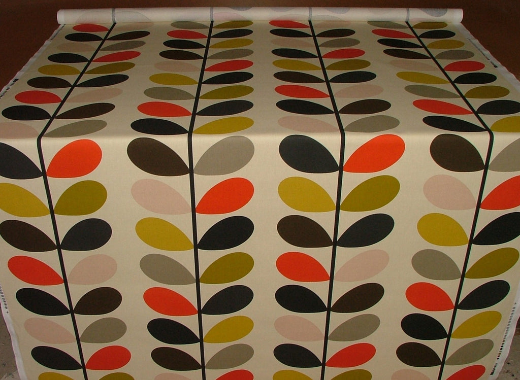Orla Kiely Cotton Fabric Multi Stem Tomato Curtain Upholstery 12 Metre Length1