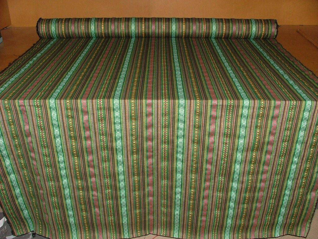 Mexican Jalapeno Stripe Woven Jacquard Curtain Upholstery Cushion Blind Fabric