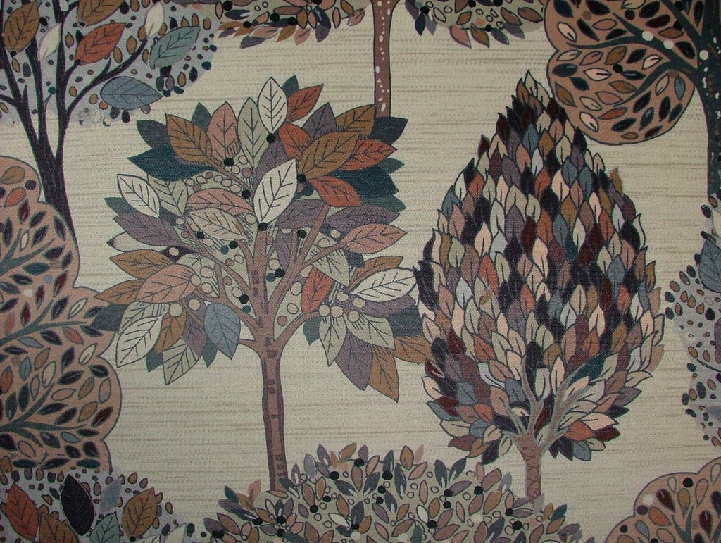 Foliage Fall Tree Cloud Velvet Designer Fabric Curtain Upholstery Cushion