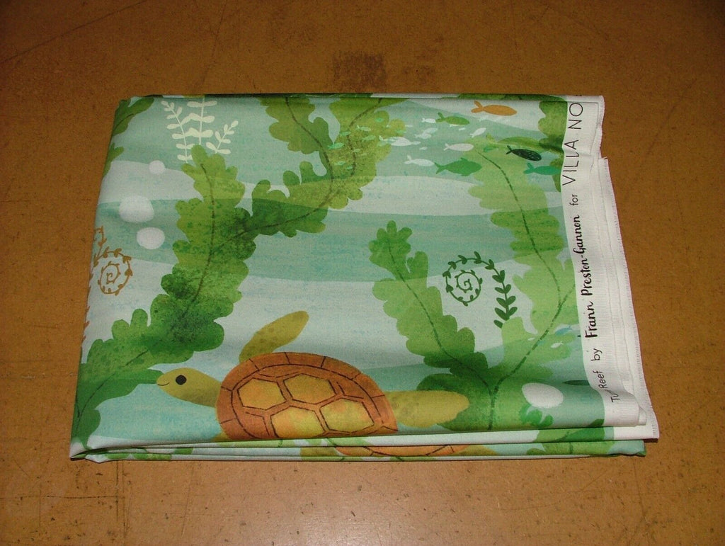 1.15 Metres Turtle Reef Romo Cotton Fabric Upholstery Cushion Curtain Villa Nova