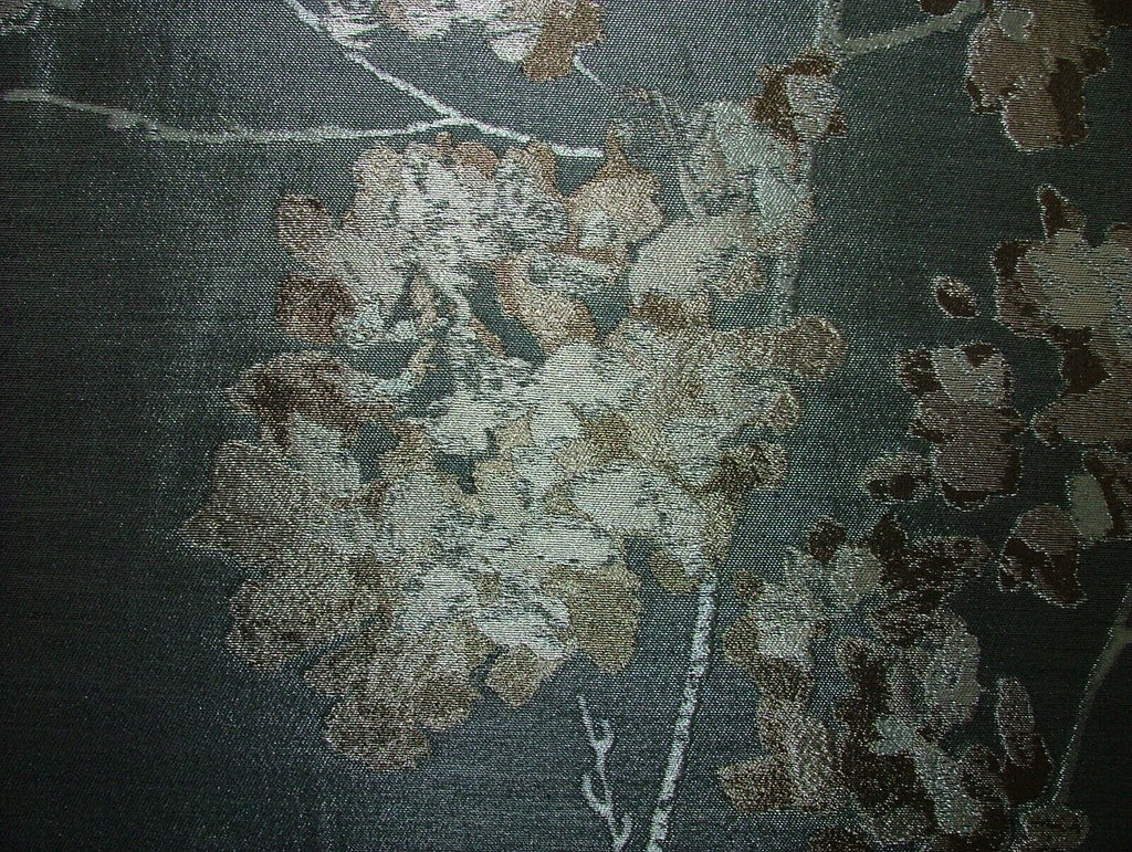 Romo Sakuya Gunmetal Silk Wool Blend Jacquard Curtain Fabric RRP £116.00 PM