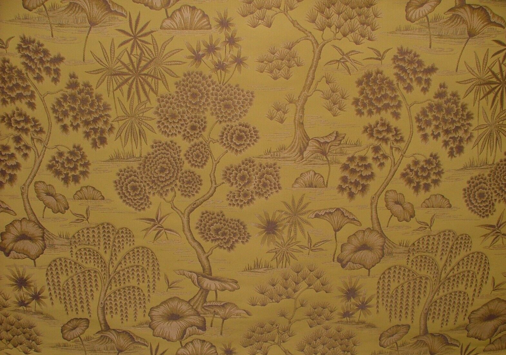 3.9 Metres Porcelaine Mimosa Woven Jacquard Curtain Upholstery Cushion Fabric