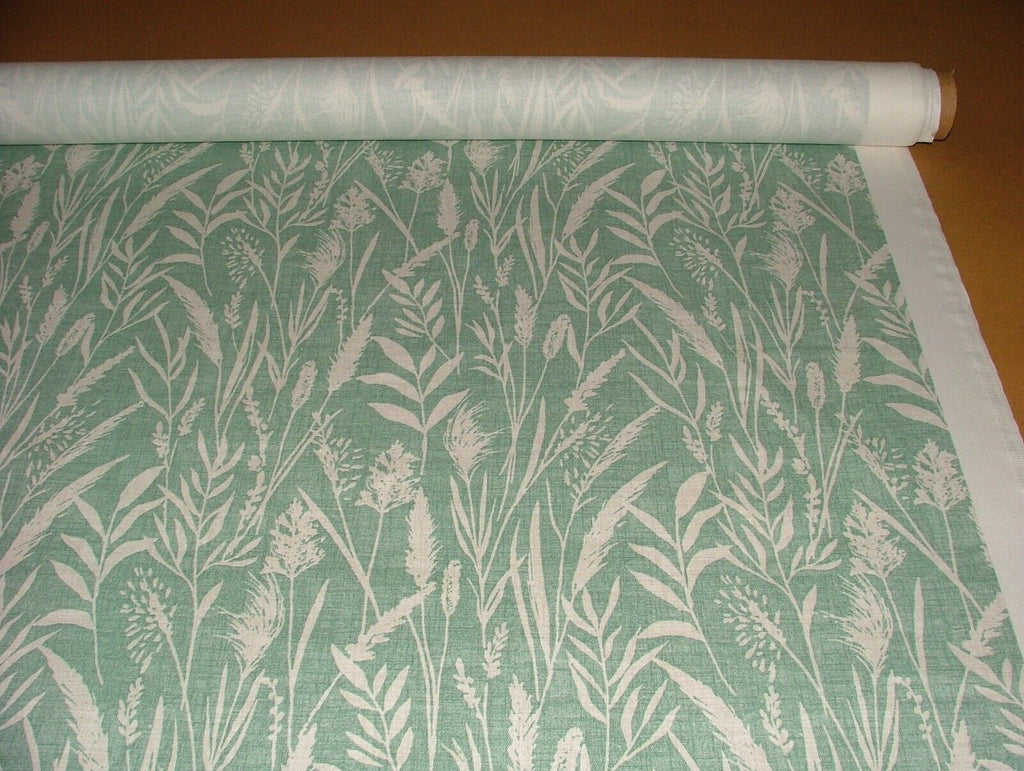 3.2 Metres iLiv Wild Grasses Jade Cotton Fabric Cushion Curtain Upholstery