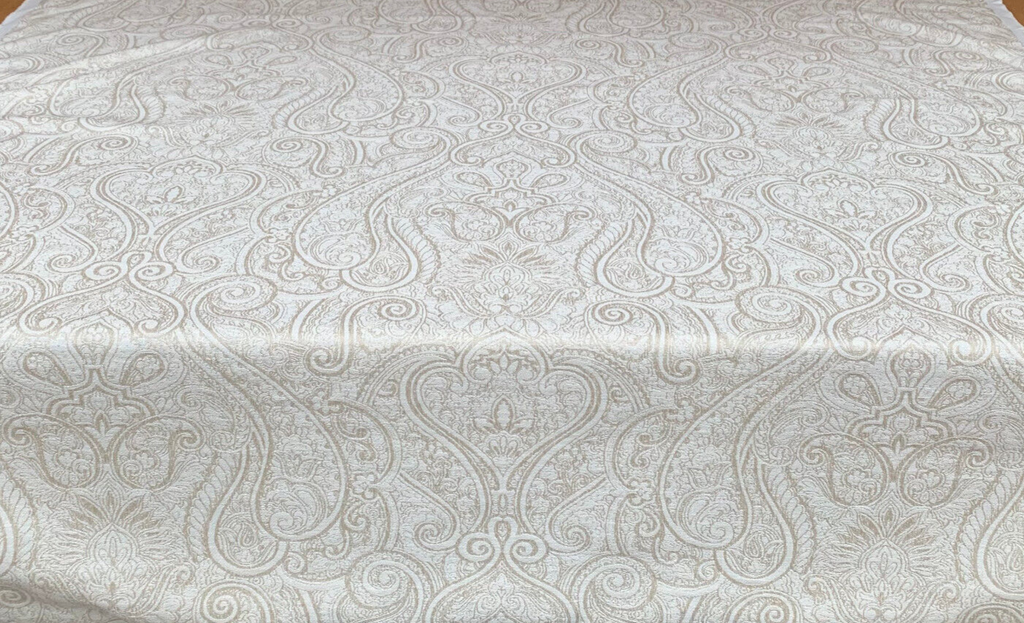 Woven Jacquard Curtain Fabric iLiv 3.8 Metres Etta Ivory Upholstery Cushion0