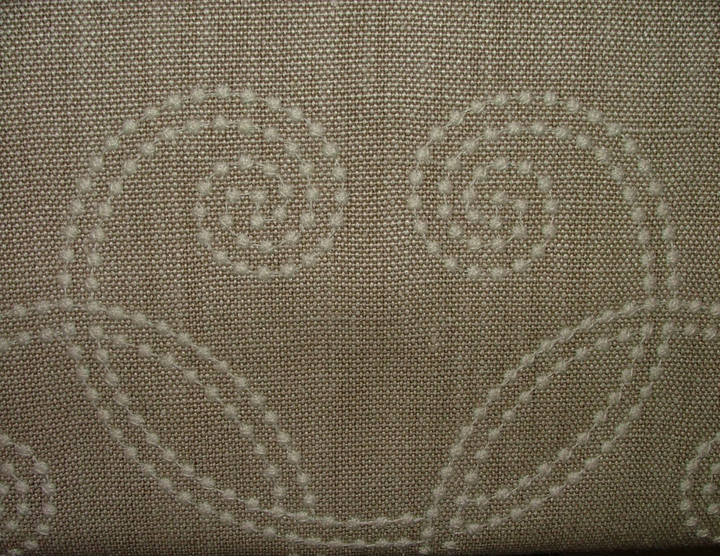 Mark Alexander Romo Fabric Embroidered Curtain Linen RRP £1425.70 -  5.3 Metres5
