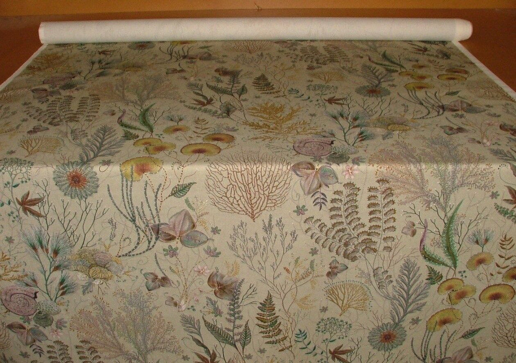 Underwater World Of Coral 100% Cotton Curtain Upholstery Cushion Blind Fabric